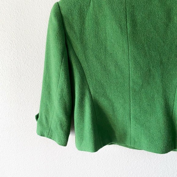 Cabi green wool blend double breasted blazer size 8 - Picture 7 of 8